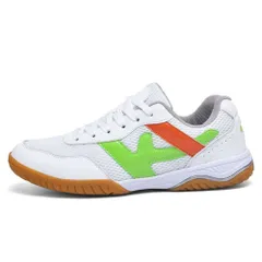 ☆ ホワイト×グリーン ☆ 39(24.5cm) ☆ スポーツシューズ バドミントン テニス 卓球 スポーツシューズ メンズ レディース スニーカー バドミントンシューズ バトミントンシューズ 運動靴 スポーツ シューズ テニス 卓球 体育館シューズ