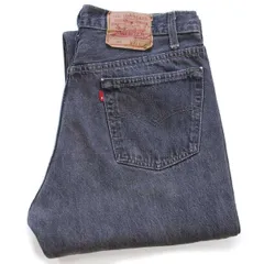 90s USA製 Levi'sリーバイス 501 先染め ブラック デニムパンツ W34 L34★オールド ビンテージ ジーンズ ストレート サークルR
