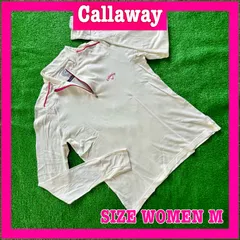 Callaway GOLF キャロウェイゴルフ 長袖 コットン ストレッチ クォータージップ ゴルフシャツ M