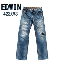 EDWIN エドウィン 423XVS ダメージ加工 デニムパンツ size28