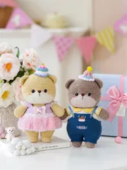 ハンドメイド 誕生日 ベア クマ 可愛い マスコットレシピ 手編みレシピ 癒し
