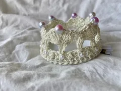 *ベビークラウン*お誕生日や記念日に✩.*˚(オーロラパール,ヘアクリップ)