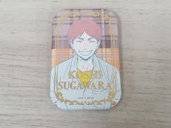 ハイキュー セブンネット限定 スクエア缶バッジ 菅原孝支 オフショット