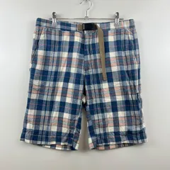 nanamica plaid pattern cotton shorts half pants 32 SUDS921 ナナミカ ブロックチェック ハーフパンツ 短パン ノースフェイス アウトドアのサムネイル