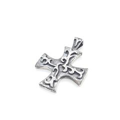 UZU ウズ ネックレス ペンダントトップ チャーム SILVER 925 シルバー  クロス スクロール 唐草模様 彫刻