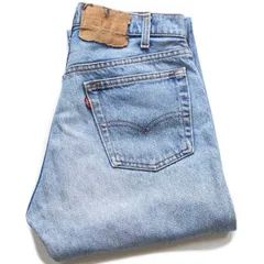 80s USA製 Levi'sリーバイス 505 デニムパンツ W31 L36★152 ビンテージ オールド ジーンズ ストレート ハチマル ヒゲ ストーンウォッシュ