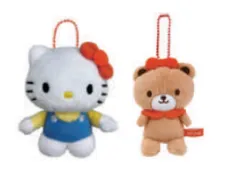 ツジ 【送料無料】【サンリオキャラクターズ】ぬいぐるみマスコットキーホルダー【ハローキティとタイニーチャム】【キーリング】【チャーム】【鍵】【人形】【ドール】【2個セット】【2個入り】【ペア】【お揃い】【雑貨】【グッズ】【かわいい】