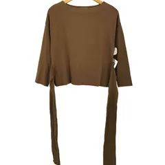 ビューティーアンドユースユナイテッドアローズ BEAUTY ＆ YOUTH UNITED ARROWS ポンチウエストリボン9分袖プルオーバー レディース 表記無 