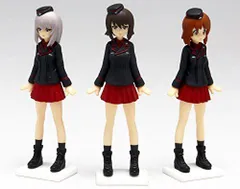 【中古】プラッツ ガールズ&パンツァー劇場版 黒森峰女学園 フィギュアセット 3体セット 1/35イメージスケール PVC製塗装済み完成品 GPFC-2