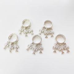 ステンレスパーツ✳︎クロス✳︎ブレスレット✳︎シルバーカラー⑧