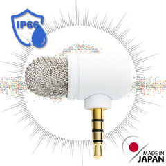 Mini Pro Microphone 360 防水・防風マイク 3.5mm Audio Jack Model USB-C 変換付き:White