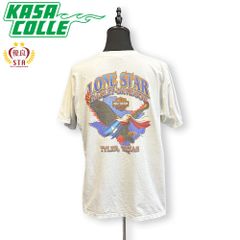 【HARLEY DAVIDSON】ハーレーダビッドソン "TYLER TEXAS" イーグルバックプリント 2002コピーライト Vintage Tシャツ XL