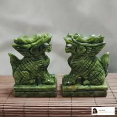 天然石　翡翠　獅子　 置物 51eUPrnMCcL._AC_SY200_QL15_.jpg