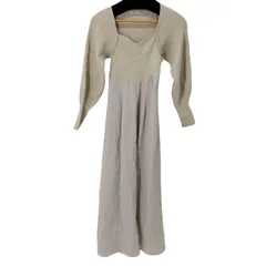 フレイアイディー FRAY I.D スクエアーネックコンビワンピース レディース ONE SIZE 