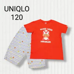 【 マリオ 】 120 ユニクロ UNIQLO Tシャツ 赤 総柄 子供服 ハーフパンツ ステテコ セット キノピオ
