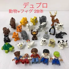 kanaさま専用　正規品 中古 LEGO レゴ   デュプロ フィグ 17体 ファミリー5体 合計22体 大量まとめ売り 首振りトラ シマウマ ゾウ ライオン クマ ウシ CP-429  362