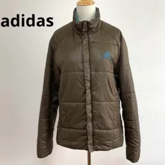 adidas アディダス ブラウン 中綿ジャケット L 防寒 おしゃれ