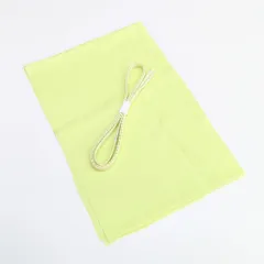 【夏用・絽】正絹 帯締め 帯揚げ セット 黄緑 薄い緑 s-9