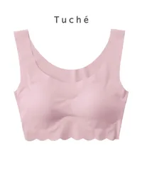 新品 未使用 GUNZE グンゼ 下着 Tuche 縫い目ゼロ レディース ハーフトップ ナイトブラ 516523 クラウドピンク