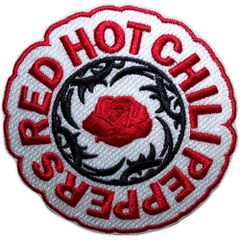 オフィシャル バンドワッペン レッドホットチリペッパーズ RED HOT CHILI PEPPERS Blood/Sugar/Sex/Magik ホワイト 白