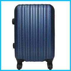 【在庫処分】4輪 TSAロック搭載 エンボス加工 機内持込み (05508) (S-05508 スーツケース ネイビー)
