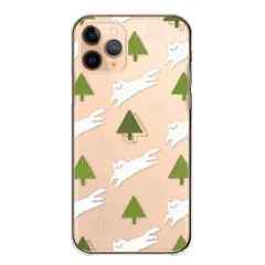 iPhone14 ケース カバー アイフォン14 スマホケース ハードケース 猫 ネコ 絵本 北欧柄 イラスト かわいい 大人 おしゃれ クリア 透明ケース  カラー02