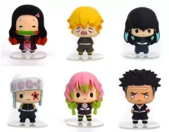 【中古】トレーディングフィギュア 全6種セット 「ちょこりんマスコット 鬼滅の刃 Vol.3」