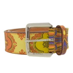 90s イタリア製 Italy ETRO エトロ ベルト マルチカラー 本革 三越伊勢丹 | ETRO/エトロ_Men通販 | リバーシブル ベルト【送料
