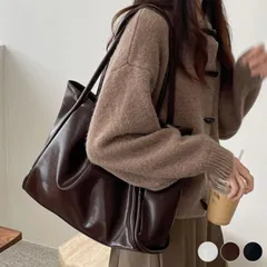 トートバッグ レディース トート 大容量 シンプル 大きめ ビックサイズ レザー おしゃれ スクエア マグネット 柔らかい ソフト 軽い 通勤 通学 ホワイト 白 黒 ブラック ブラウン 韓国