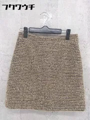 ◇ FRAMeWORK フレームワーク ミニ タイト スカート ベージュ ブラウン ゴールド レディース 【中古】 【1002801445638】のサムネイル