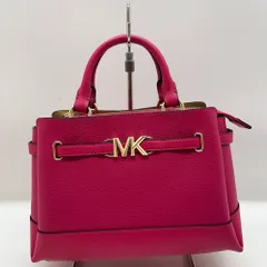 06w4834 マイケルコース Michael Kors  REED ベルテッド サッチェル スモール エレクトリック ピンク ショルダーベルト欠品  トートバッグ  【中古品】
