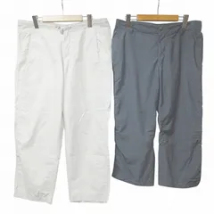 コロンビア Columbia 2点セット パンツ アウトドアウエア フィッシングウェア クロップド ロング OMNI-SHADE まとめ L XL相当 ベージュ グレー X