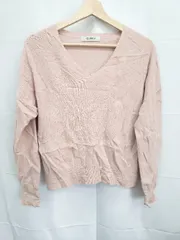 ◇ ⊇ nano universe カシミヤ混 ウール くすみカラー 長袖 ニット セーター サイズ36 ピンク系 レディース E  【1505290028912】