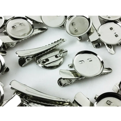 コサージュ金具 ピン 素材 カップ19mm 60個 クリップ ブローチ