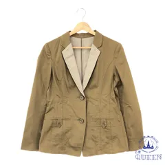 ☆美品☆ HIROKO BIS ヒロコビス アウター ジャケット 長袖 カジュアル レディース ブラウン 11 901-12317 送料無料 古着