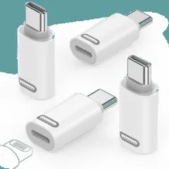 White Pro/AirなどTypeCコネクタ搭載のデバイス対応 Plus/iPad Max/15 Pro Pro/15 15/15 iPhone iOSからタイプC変換コネクタ 軽量小型 アルミシェル PDチャージ対応 480Mbpsデータ転送/35W 変