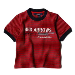 種類1:レッド/2Y フェラーリ Tシャツ キッズ ストライプ Tシャツ モータースポーツ ウェア Ferrari