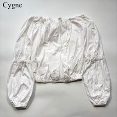 美品 cygne シーニュ オフショル ブラウス ギンガムチェック