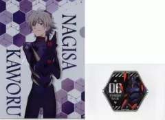 【中古】クリアファイル 渚カヲル A4クリアファイル＆ステッカーセット 「一番くじ エヴァンゲリオン エヴァパイロット、集結!」 H賞