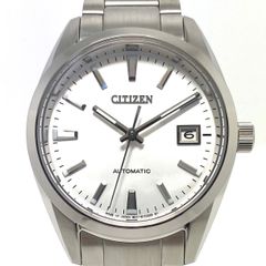 【美品】シチズン　CITIZEN　シチズンコレクション　NB1050-59A　メカニカル　クラシカルライン　9011-S125804　自動巻式　裏スケ　シルバー　デイト表示
