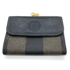 美品 FENDI フェンディ ズッカ柄 がま口財布 二つ折り財布 4 FENDI フェンディ ズッカ柄 二つ折り財布（小銭入れあり