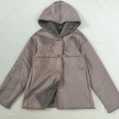 allureville　アルアバイル　リバーシブル　フェイクムートン　ボア　フードコート　サイズ2　M相当