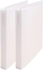 グリーンウィーク 雑誌 切り抜き マガジン クリア ファイル A4変形ワイド 30穴リング クリアポケットリフィル26枚付属(半透明,  2冊セット)