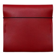 MYNUS FLIP UP WALLET plus（ワインレッド）栃木レザー スリム二つ折り財布