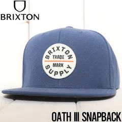 スナップバックキャップ 帽子 BRIXTON ブリクストン OATH III SNAPBACK 10777 FLSBW 日本代理店正規品のサムネイル