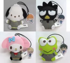 【中古】ぬいぐるみマスコット・ぬいぐるみバッジ 全4種セット ぬいぐるみマスコットvol.1 「ハイキュー!!×サンリオキャラクターズ」