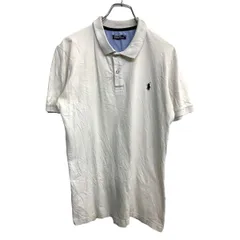 POLO RALPH LAUREN 半袖ポロシャツ XXLサイズ ポロラルフローレン ビッグサイズ ホワイト 古着卸 アメリカ仕入 t2406-3535