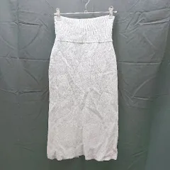 ◇ AZUL BY MOUSSY ウエストゴム　スリット　シンプル　ストレッチ ひざ丈 タイト スカート サイズS グレー系 レディース E  【1303270008158】