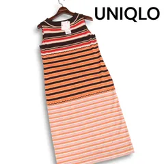 新品★ UNIQLO × MARNI ユニクロ × マルニ メリノブレンド ボーダー ノースリーブ ニット ワンピース Sz.S　レディース