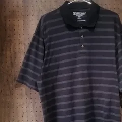 PEBBLE BEACH ペブルビーチ　ボーダー半袖ポロシャツ　メンズＸＸＬ